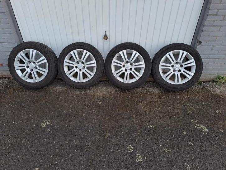 lichtmetalen velgen met zomerbanden voor Opel., Auto-onderdelen, Banden en Velgen, Band(en), Zomerbanden, 16 inch, 205 mm, Personenwagen