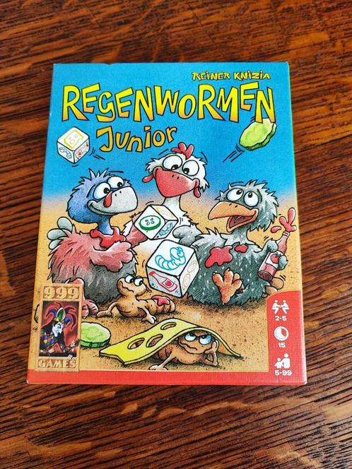 Regenwormen Junior - Gezelschapsspel 999 games, Hobby en Vrije tijd, Gezelschapsspellen | Kaartspellen, Zo goed als nieuw, Ophalen of Verzenden