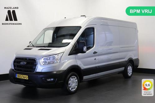 Ford Transit 2.0 TDCI 130PK L3H2 EURO 6 - Airco - Navi - Cru, Auto's, Bestelwagens en Lichte vracht, ABS, Airconditioning, Centrale vergrendeling