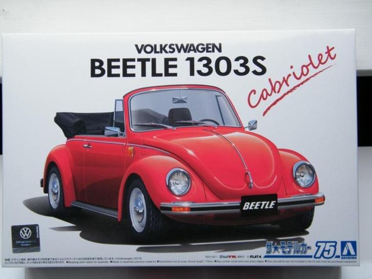 Modelbouw VW Kever Cabrio – Volkswagen bouwmodel 1:24, Hobby en Vrije tijd, Modelbouw | Auto's en Voertuigen, Nieuw, Auto, Groter dan 1:32