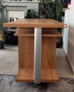 Massief Houten Bureau – 132cm × 70cm × 80cm, Huis en Inrichting, Bureaus, Ophalen, Zo goed als nieuw, Bureau