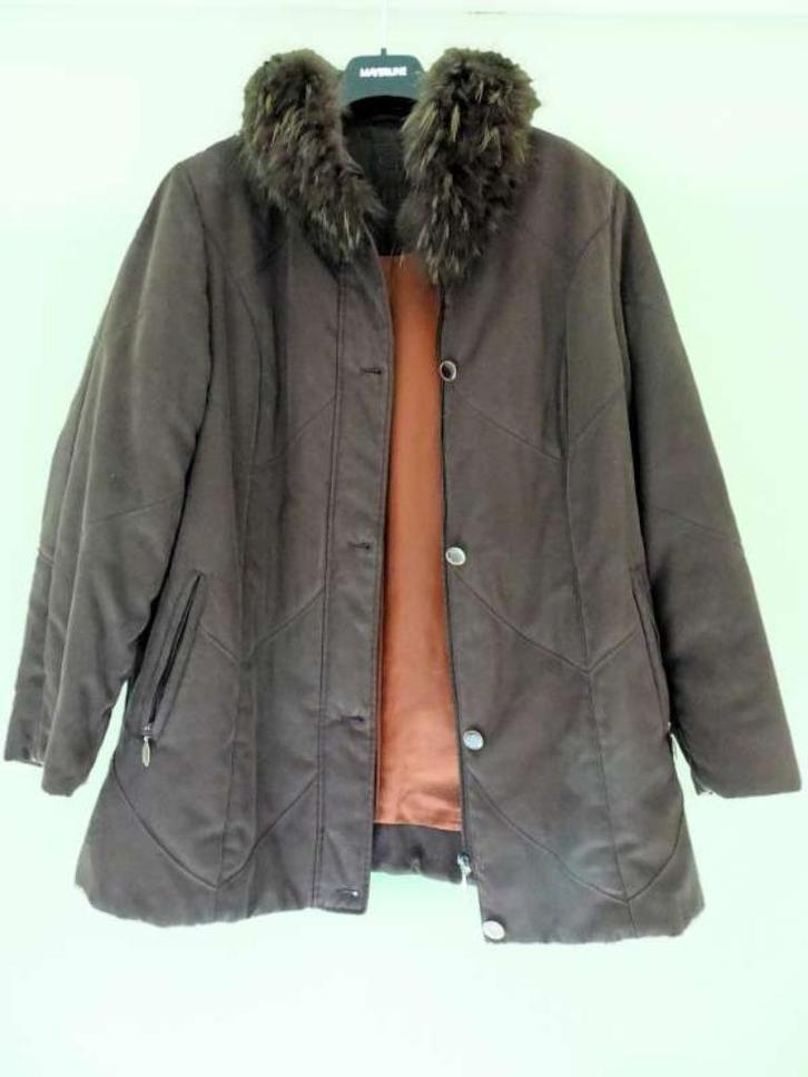 anorak dame suédine, Kleding | Dames, Jassen | Winter, Gedragen, Maat 42/44 (L), Bruin, Ophalen of Verzenden