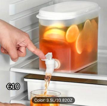1pc 3L Capacity Refrigerator Beverage Dispenser beschikbaar voor biedingen