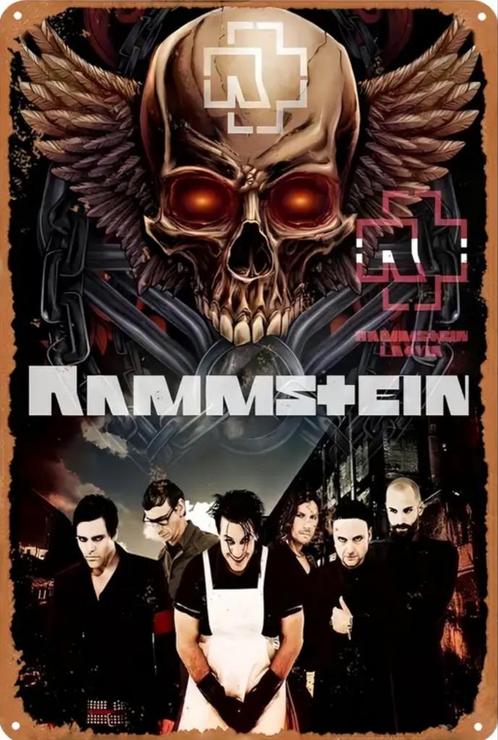Reclamebord vintage Rammstein - mancave poolhouse nieuw, Verzamelen, Merken en Reclamevoorwerpen, Nieuw, Reclamebord, Ophalen of Verzenden