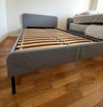 Slattum bed ikea 160x200, Gris, Tissu, Comme neuf, Enlèvement