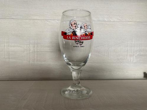 34/ Lot de 1 verre La Binchoise, Verzamelen, Glas en Drinkglazen, Zo goed als nieuw, Bierglas, Ophalen of Verzenden