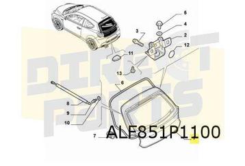 Alfa Romeo MiTo (9/08-5/16) Achterklep Origineel! 50516574 beschikbaar voor biedingen