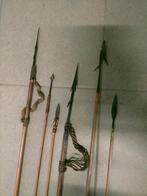 6 flèches africaine des années 50, en l'état., Sports & Fitness, Enlèvement ou Envoi, Utilisé, Flèches