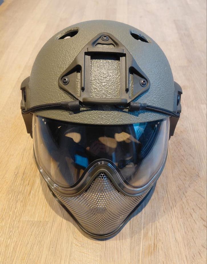 Casque WarQ, Sports & Fitness, Accessoires de sport de tir, Comme neuf, Enlèvement ou Envoi