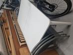 Keukentafel , uitschuifbaar,  met 4 stapelstoelen, Ophalen, Gebruikt