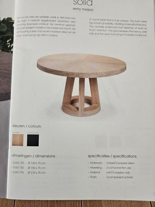 Eettafel rond, Huis en Inrichting, Woonaccessoires | Etagères, Zo goed als nieuw, Ophalen