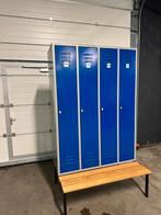 Lockerkasten 4 delig met bank, Ophalen, Zo goed als nieuw