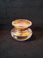 Bonbonnière Art Nouveau en Verre Satiné avec Décor Émaille, Antiquités & Art, Enlèvement ou Envoi