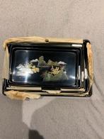 5 antieke, chinese, plateaus, Antiek en Kunst, Ophalen