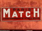 PARIS MATCH geëmailleerde persplaat, Ophalen of Verzenden, Gebruikt, Reclamebord