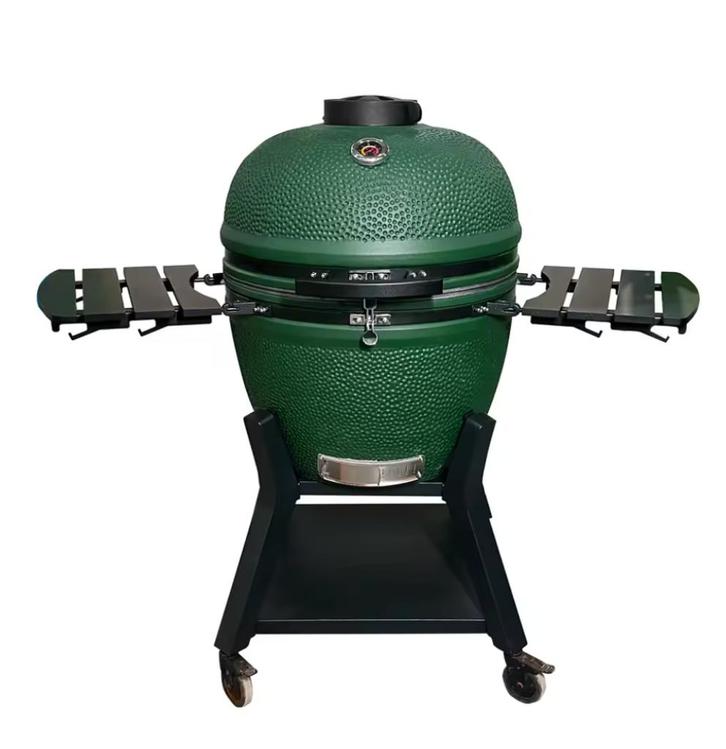Kamado Grill green xxl big 27 inch (61cm diameter), Tuin en Terras, Houtskoolbarbecues, Nieuw, Ophalen