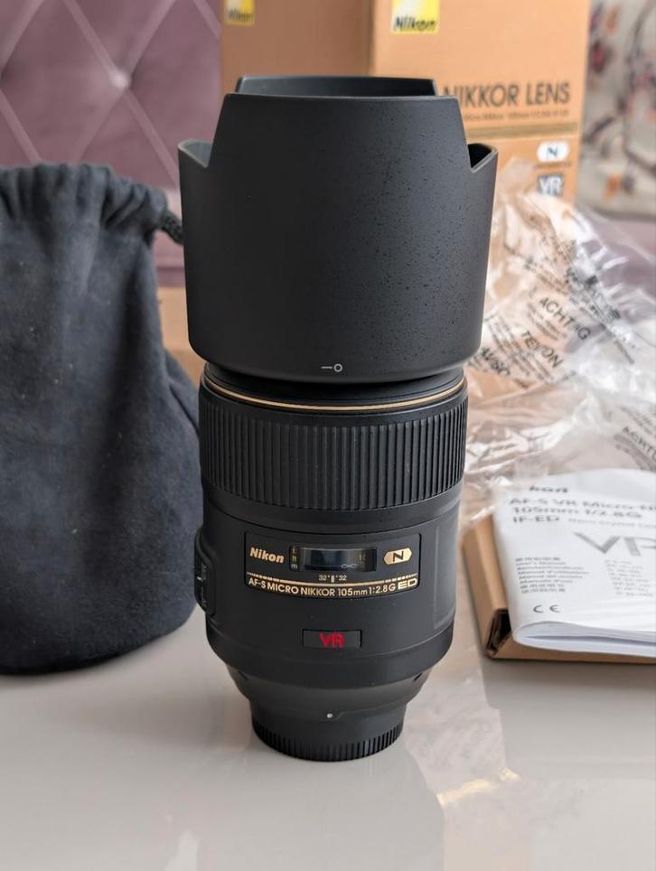 Nikon AF-S VR Micro-Nikkor 105mm f/2.8G IF-ED, Audio, Tv en Foto, Foto | Lenzen en Objectieven, Nieuw, Macrolens, Ophalen