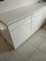 Eetkamer, Ophalen, Gebruikt, Wit hoogglans meubels, 6 tot 8 stoelen