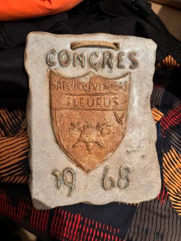 Plaque sapeurs pompiers 1968, Enlèvement ou Envoi