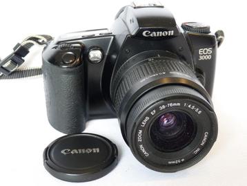 Canon EOS 3000 (black), Canon 38-76mm zoomlens beschikbaar voor biedingen