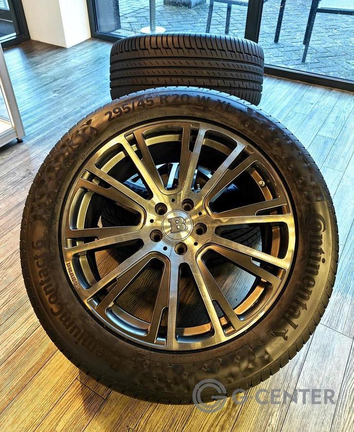 Origineel BRABUS Monoblock R Wielenset 295/45 R20 Continenta, Auto-onderdelen, Banden en Velgen, Banden en Velgen, Zomerbanden