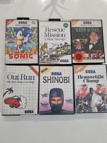jeux master system est mega drive beschikbaar voor biedingen