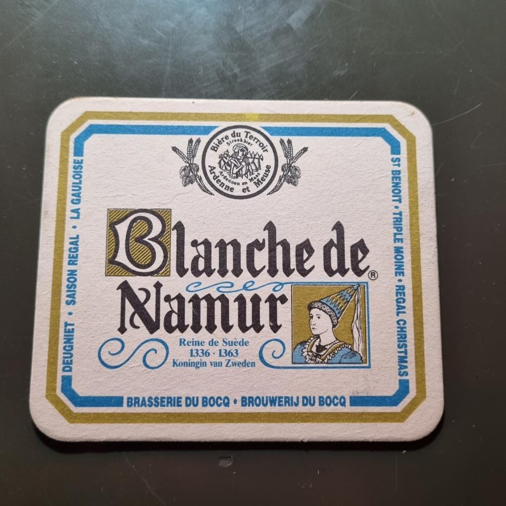 Sous Bock Blanche de Namur (modèle 1), Enlèvement ou Envoi, Utilisé, Sous-bock, Autres marques