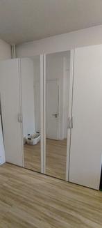 Kleerkast met spiegel deuren H: 215cm L: 200cm D: 60cm, Huis en Inrichting, Kasten | Kleerkasten, Nieuw, 200 cm of meer, Met hangruimte