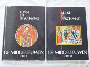 Kunstboeken over de Middeleeuwen deel 1 en deel 2 beschikbaar voor biedingen