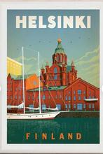 Poster Helsinki nieuw!, Verzamelen, Posters, Ophalen, Zo goed als nieuw