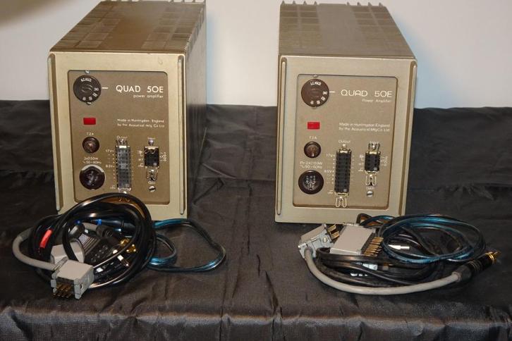 2 x Acoustical MFG LTD  QUAD 50E  set power-amps, Audio, Tv en Foto, Versterkers en Ontvangers, Refurbished, Stereo, 60 tot 120 watt