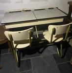 Oude schoolbank 2 zit, Huis en Inrichting, Ophalen, Gebruikt