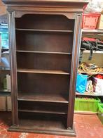 Mooie koloniale grote zware boekenkast, 25 tot 50 cm, Koloniaal, 100 tot 150 cm, Met plank(en)