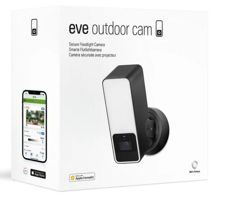 Eve outdoor cam voor Apple HomeKit, Audio, Tv en Foto, Videobewaking, Zo goed als nieuw, Buitencamera, Ophalen of Verzenden