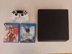 PlayStation PS4 Slim 500 GB met Star Wars Battlefront en WWE, Ophalen, Zo goed als nieuw, Met 1 controller, Slim