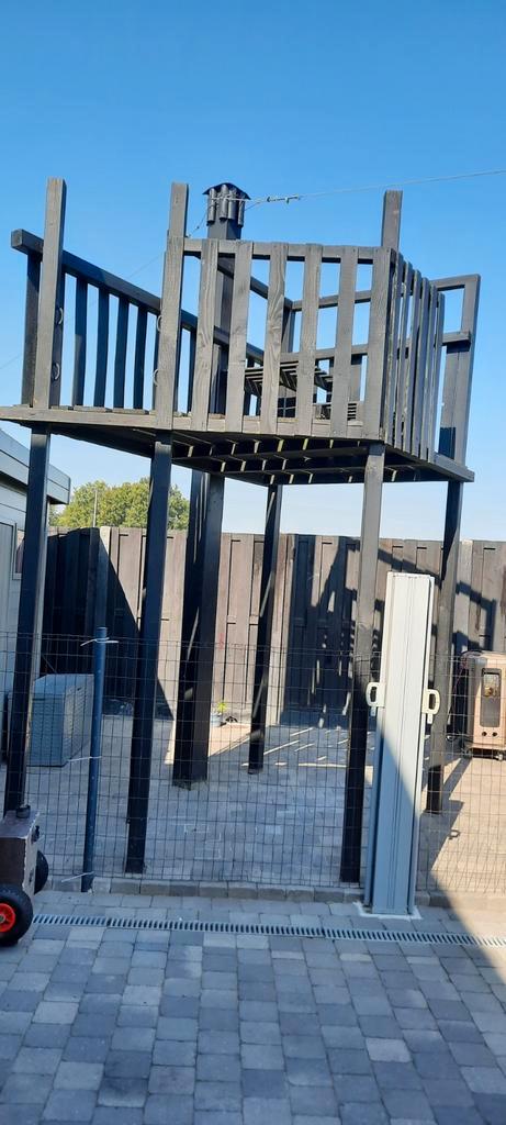 zip-line kabelbaan en toebehorende, Kinderen en Baby's, Speelgoed | Buiten | Speeltoestellen, Gebruikt, Glijbaan, Klimtouw, Schommel
