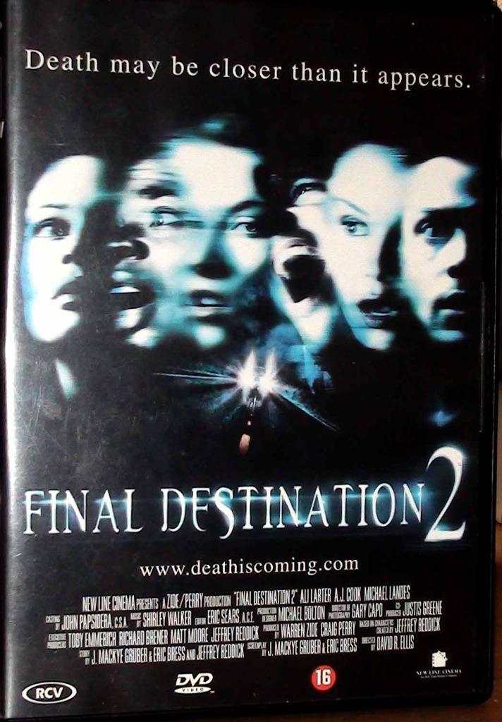 dvd final destination 2, Cd's en Dvd's, Dvd's | Horror, Spoken en Geesten, Ophalen of Verzenden