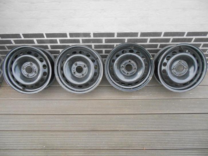 4 originele velgen Ford – 15 inch, Auto-onderdelen, Banden en Velgen, Velg(en), All Season, 15 inch, 195 mm, Overig, Gebruikt