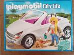 Playmobil City Life 5585 Cabrio met dame en hond, Kinderen en Baby's, Speelgoed | Playmobil, Complete set, Zo goed als nieuw, Ophalen