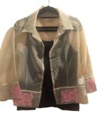 transparante blouse just b maat 44, Kleding | Dames, Blouses en Tunieken, Just b, Ophalen of Verzenden, Zo goed als nieuw, Maat 42/44 (L)