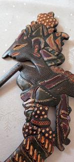 Wayang platte houten theaterpop., Ophalen of Verzenden