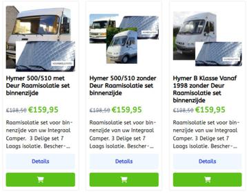 Hymer Raamisolatie buitenzijde B Klasse S klasse Zie foto's! beschikbaar voor biedingen