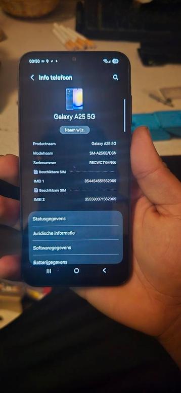 Samsung A25  beschikbaar voor biedingen