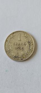Zilver 1fr  1909 Frans zonder punt, Zilver, Zilver, Losse munt, Verzenden