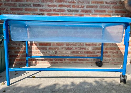 zand- en watertafel - transparant (blauw), Kinderen en Baby's, Speelgoed | Educatief en Creatief, Zo goed als nieuw, Ophalen