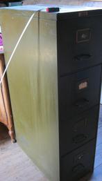 oude archiefkast metaal 4 laden, Ophalen, Minder dan 50 cm, Gebruikt, 100 tot 150 cm