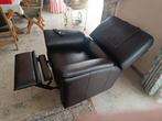lederen relax, Huis en Inrichting, Ophalen, Gebruikt, Rechte bank, Minder dan 150 cm