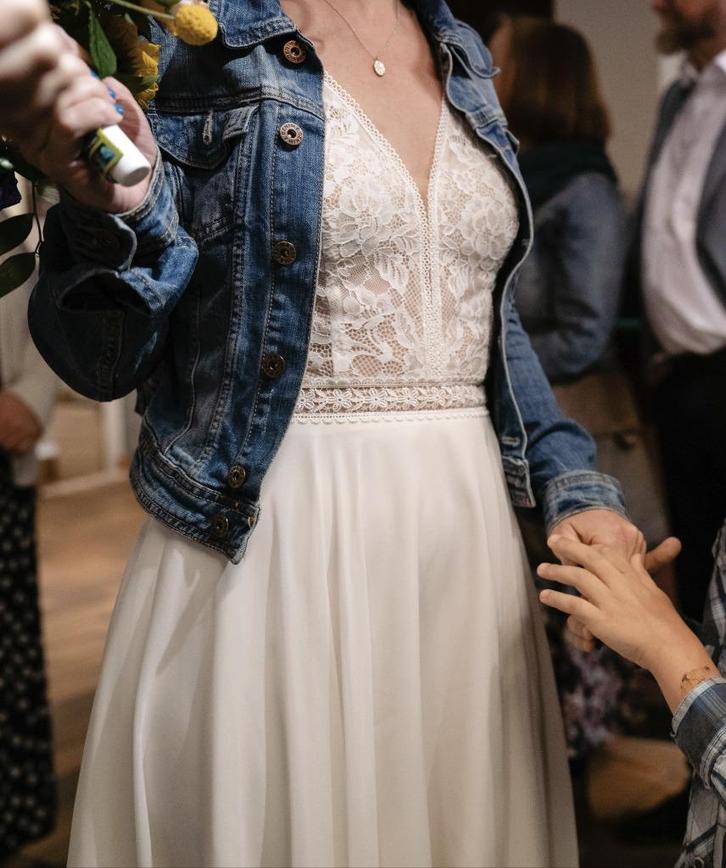 Trouwjurk, Kleding | Dames, Trouwkleding en Trouwaccessoires, Zo goed als nieuw, Trouwjurk, Wit, Ophalen of Verzenden