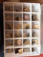 Zorgvuldig gelabelde verzameling #mineralen, #gesteenten, Verzamelen, Mineralen en Fossielen, Ophalen, Mineraal