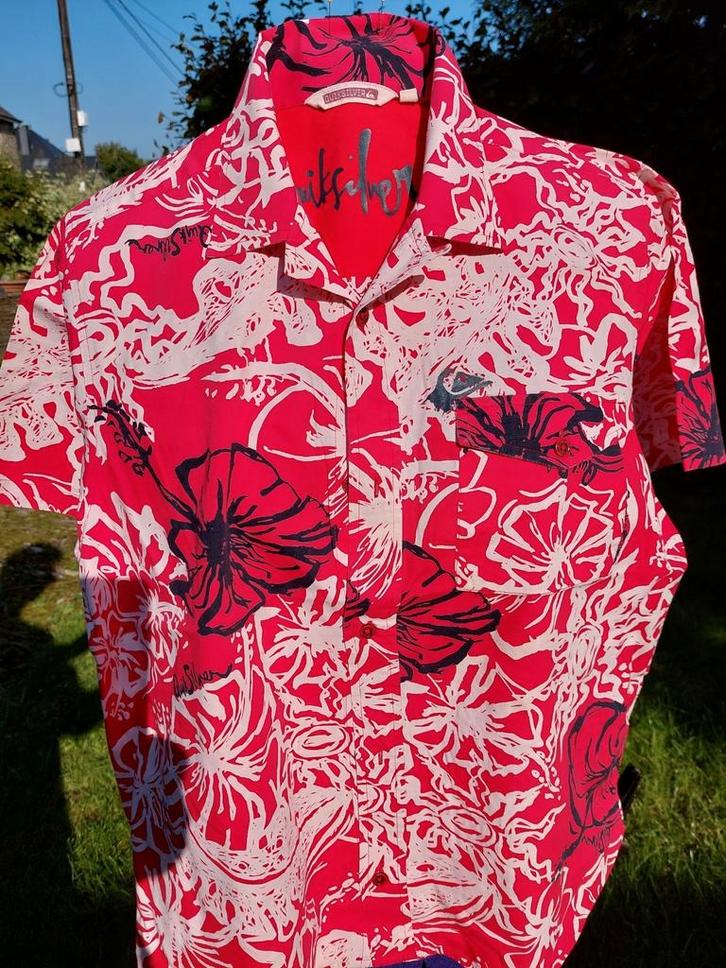 QUIKSILVER HAWAII shirt 14 jaar, Kinderen en Baby's, Kinderkleding | Maat 170, Zo goed als nieuw, Jongen of Meisje, Shirt of Longsleeve